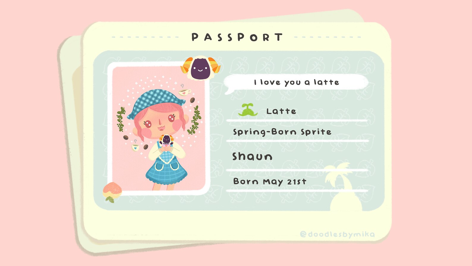 Animal Crossing Passport Custom Commission / Character Etsy
