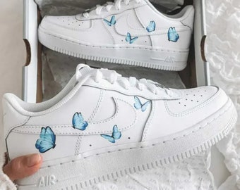 white air forces butterfly