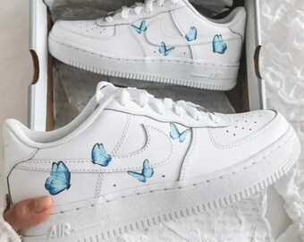 custom nike air force 1 butterfly