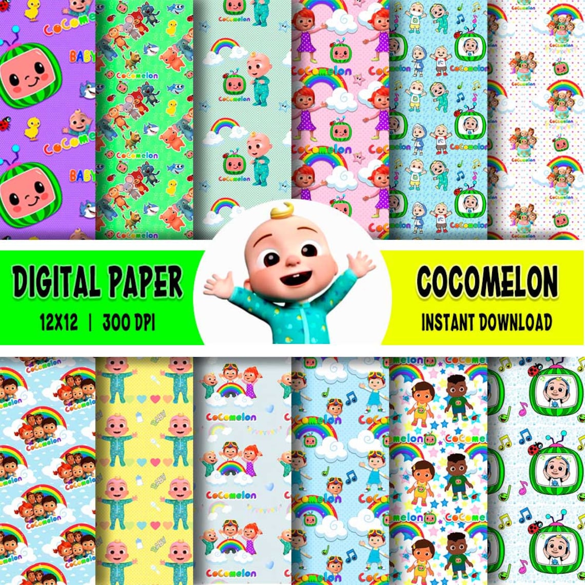 12 Seamless Pattern Digital Paper Pattern Etsy