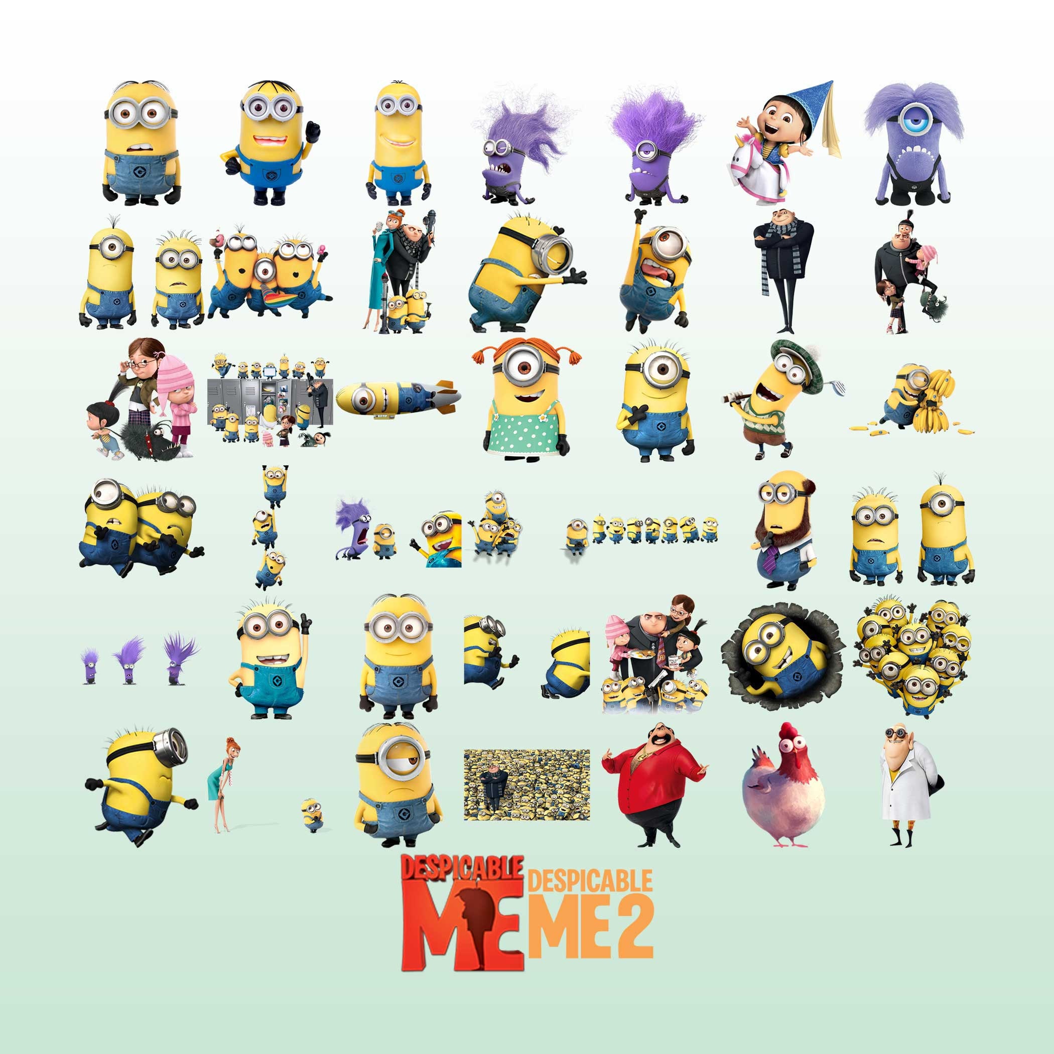 Despicable Me Clip Art Despicable Me PNG Despicable Me ClipArt | Etsy