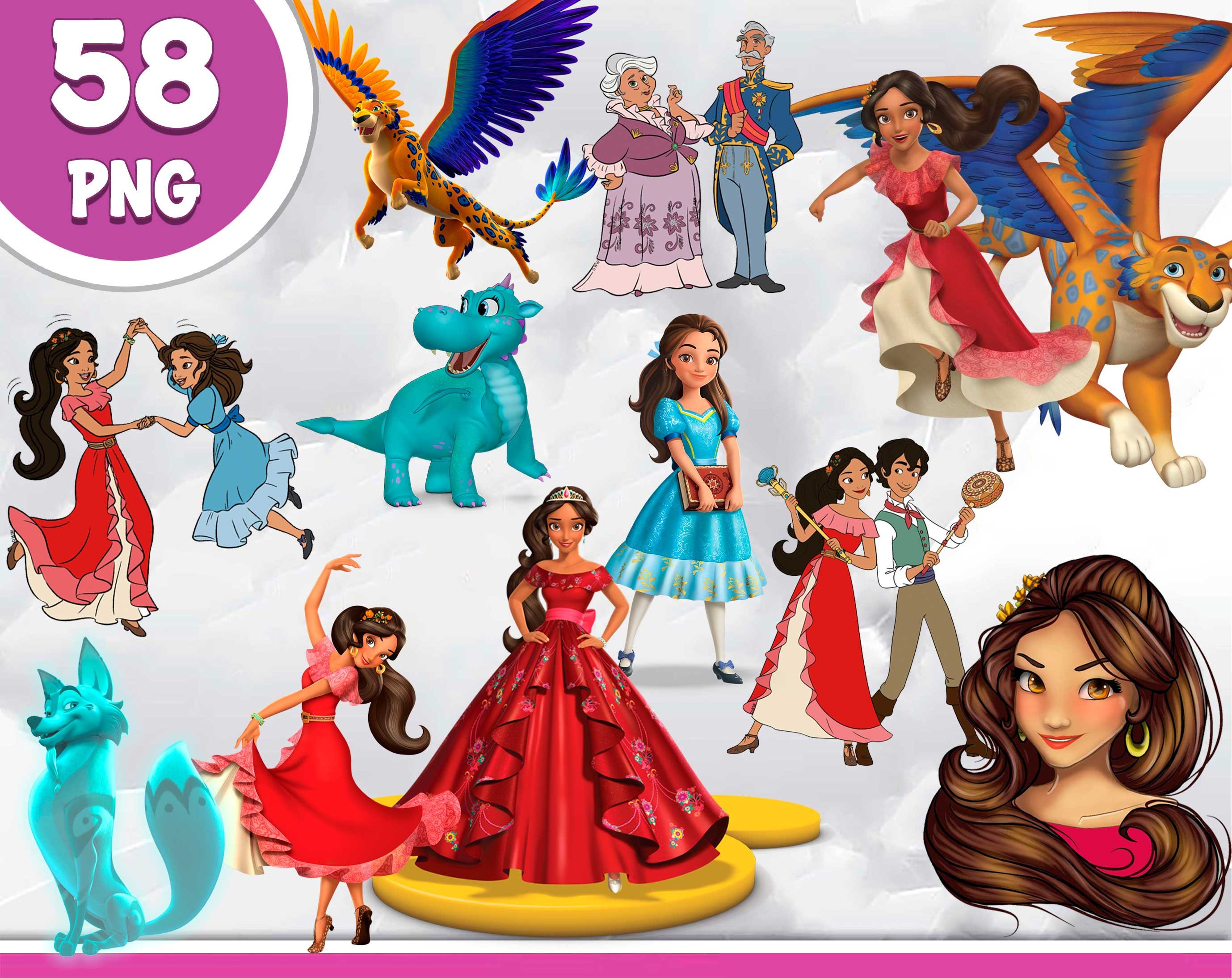 Elena Of Avalor Clipart Elena Of Avalor Png Disney Princess | Etsy