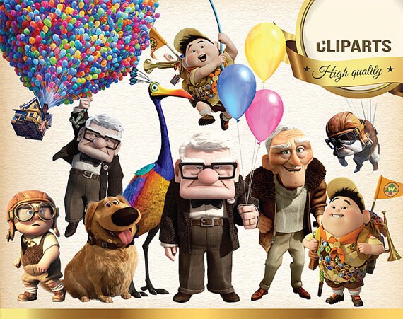 Disney Up Pixar Clipart Up Pixar PNG Up Pixar Clip Art Png | Etsy