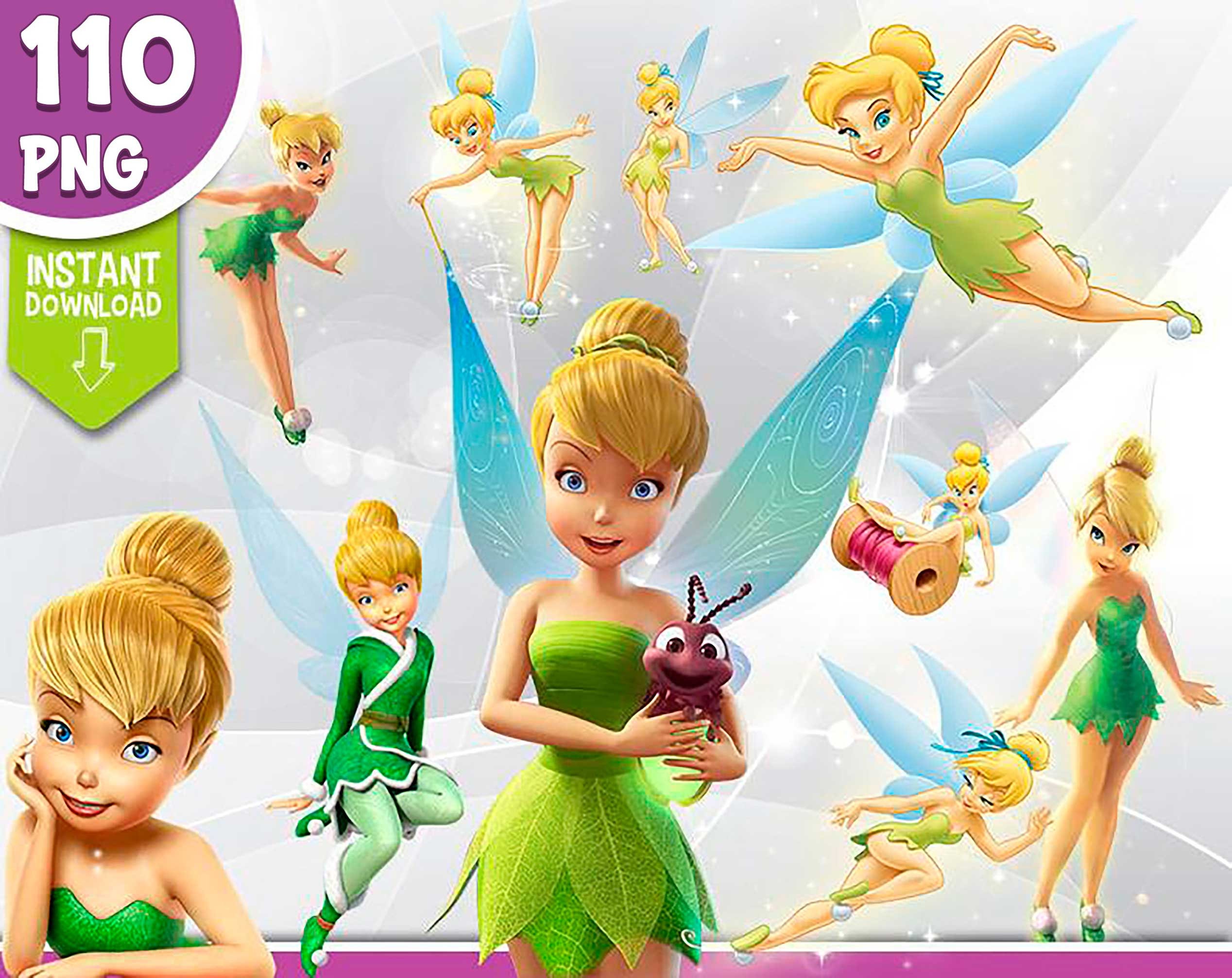 Disney Fairies Clipart Disney Fairies PNG Tinkerbell Clip Art Etsy