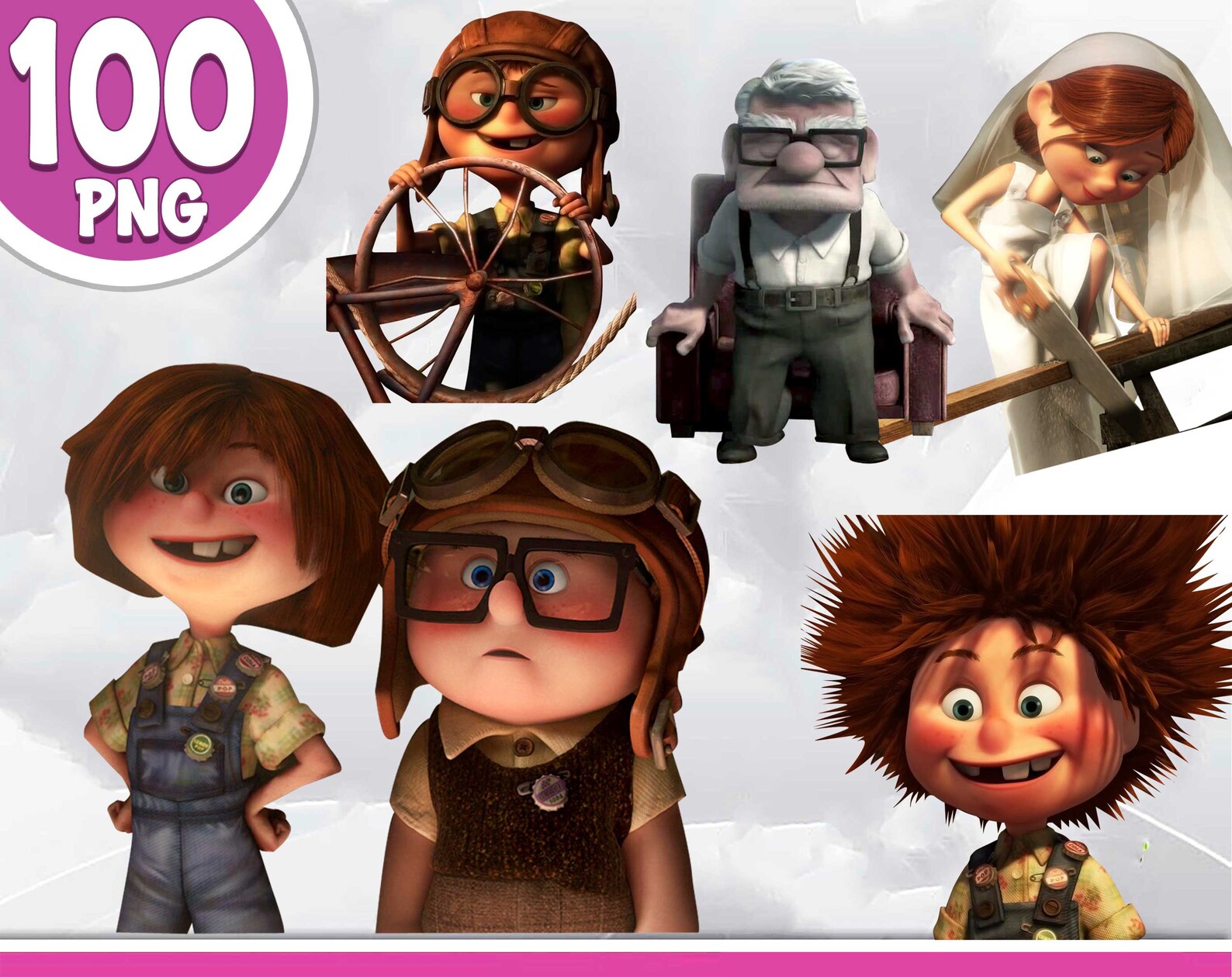 Up Pixar Clipart Up Pixar PNG Up Clipart Up png UpPixar | Etsy