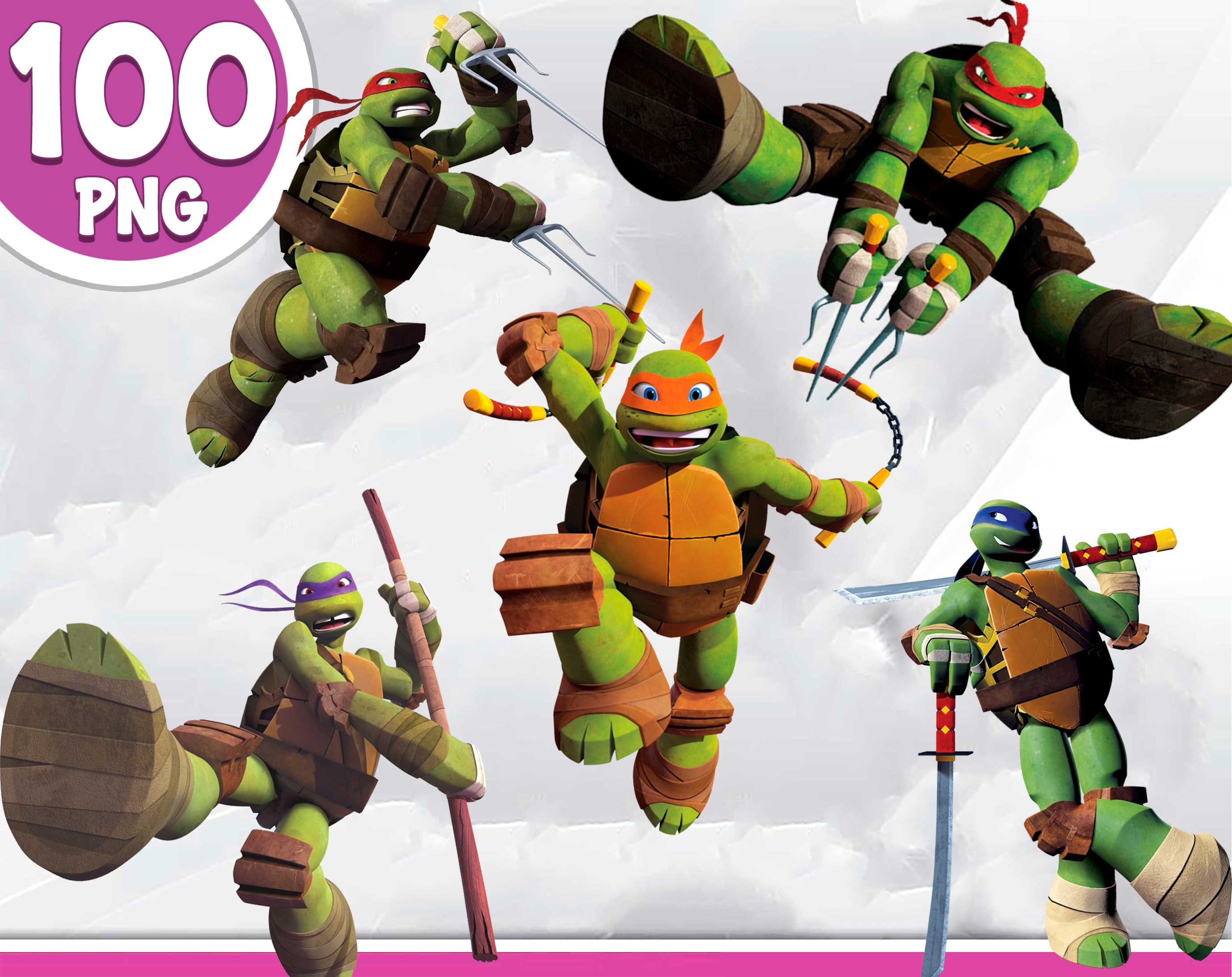 Teenage Mutant Ninja Turtler Clipart Teenage Mutant Ninja | Etsy