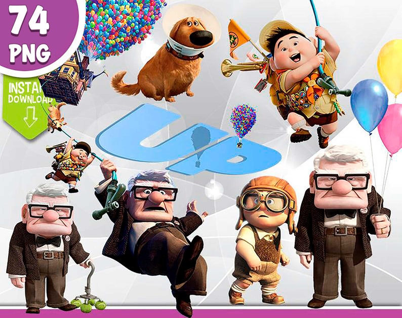Up Pixar Clipart Up Pixar PNG Up Pixar Clip Art Png | Etsy
