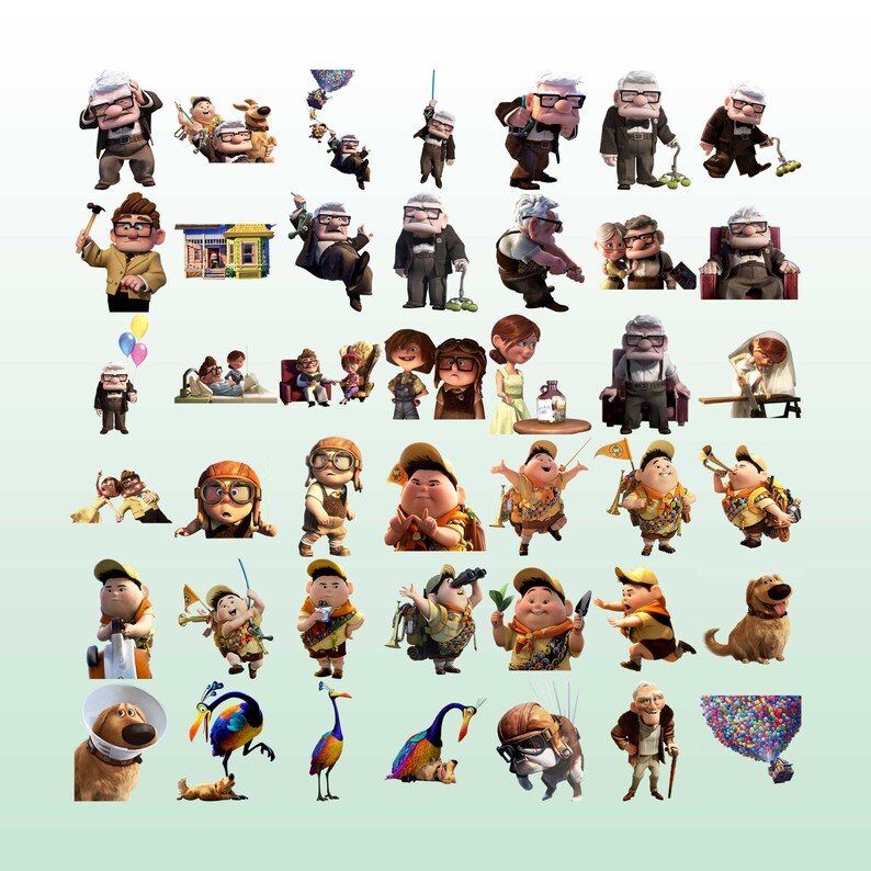 Disney Up Pixar Clipart Up Pixar PNG Up Pixar Clip Art Png | Etsy