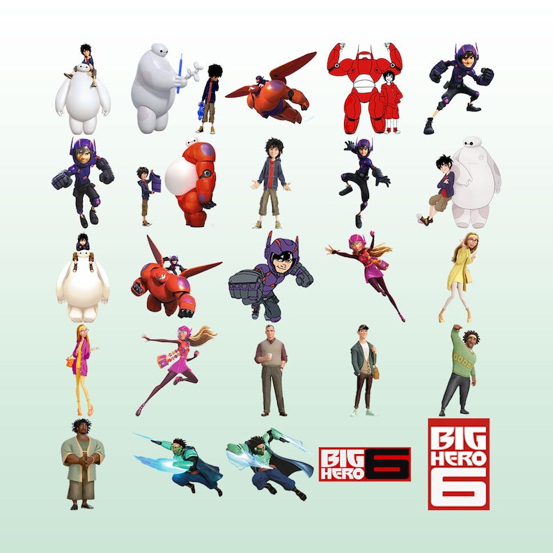 Big Hero 6 Clipart Big Hero 6 PNG Big Hero Clip Art Png | Etsy