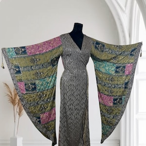 Goddess sleeve dress/robe