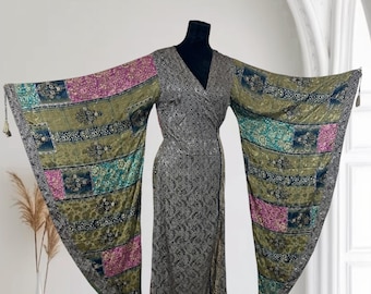 Goddess sleeve dress/robe