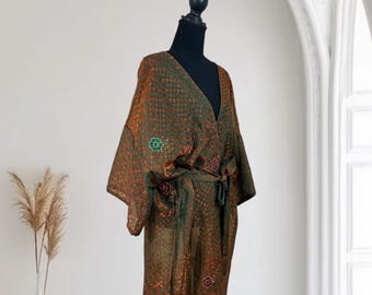 Chique geüpcycled sari-gewaad