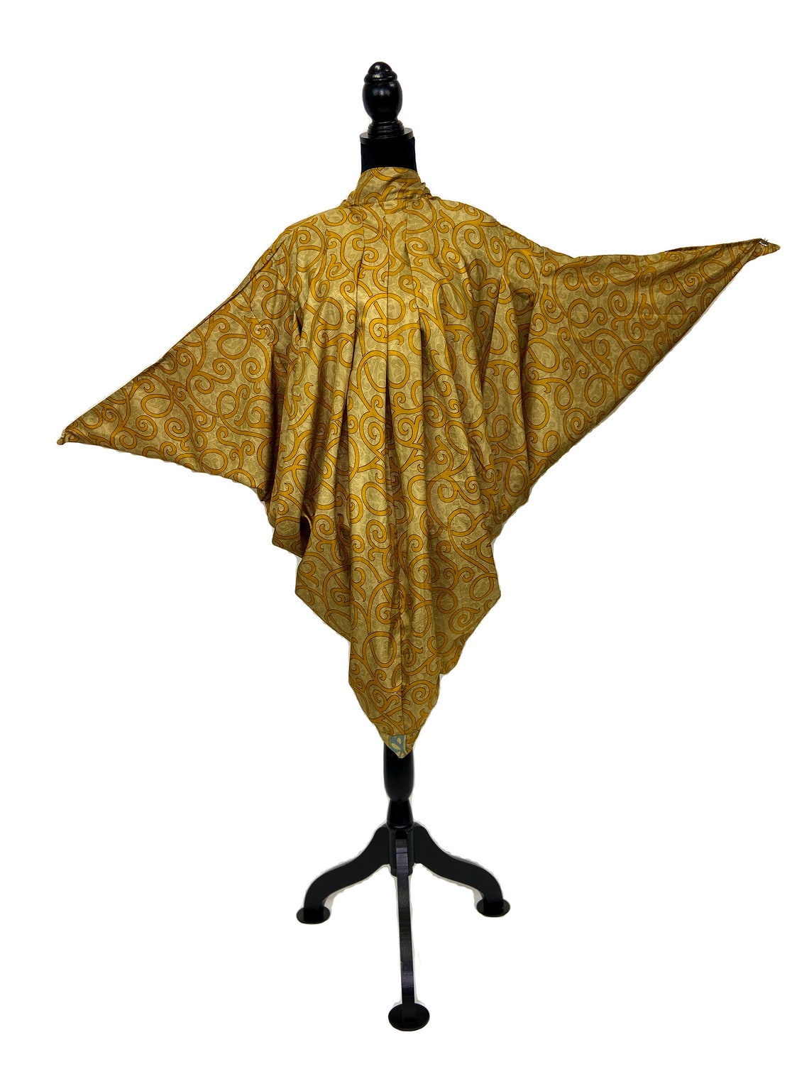 recycled sari silk robe