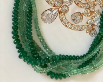 Emerald + Emerald Necklace