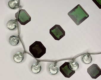 Green Amethyst Ball Necklace