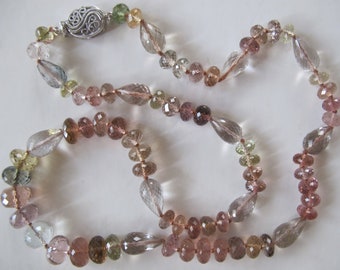 Tourmaline Faceted Necklace