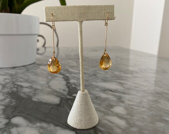 Citrine Drop Earrngs