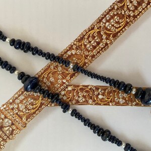 Sapphire and Pearl Necklace