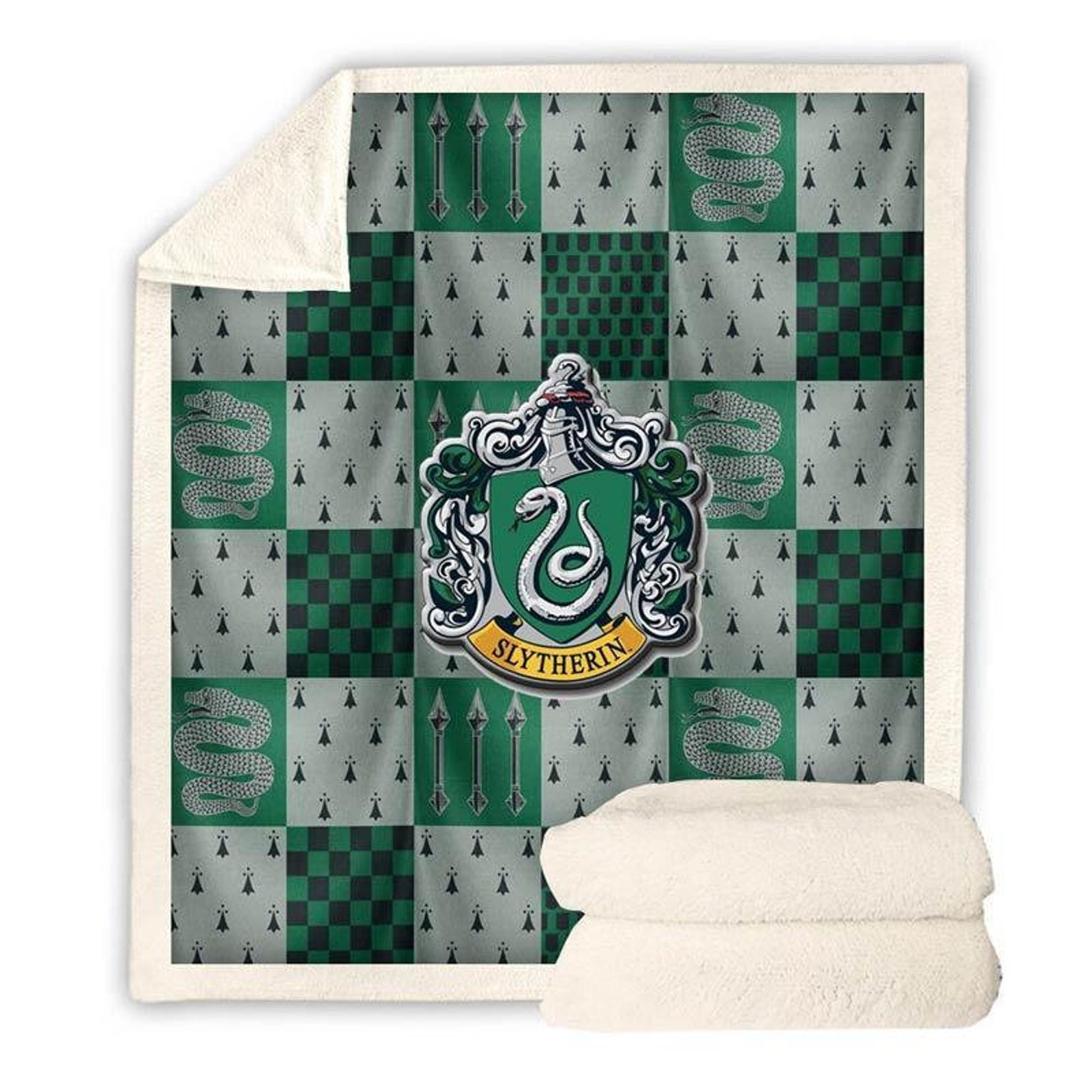 Harry Potter Slytherin ver4 Blanket Premium Blanket Etsy