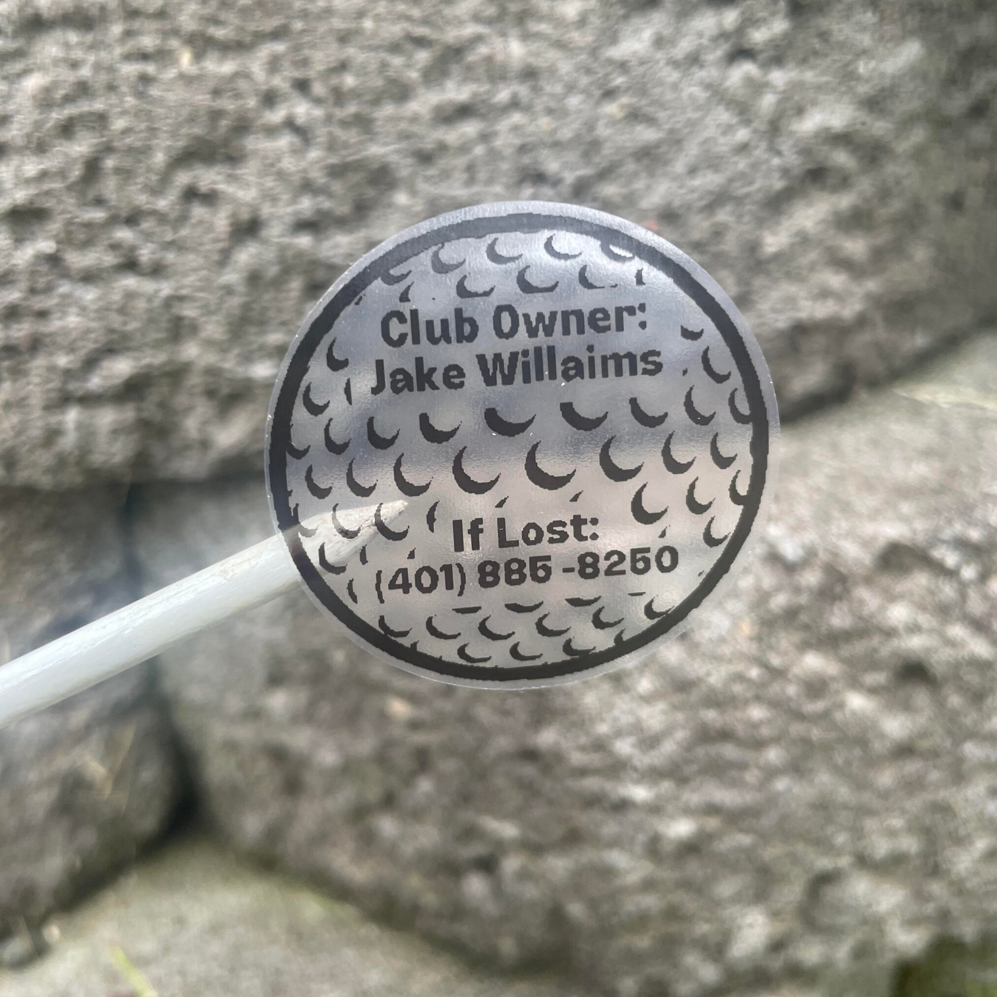 Golf Club Name Label Clear Etsy golf-club-name-label-clear-etsy