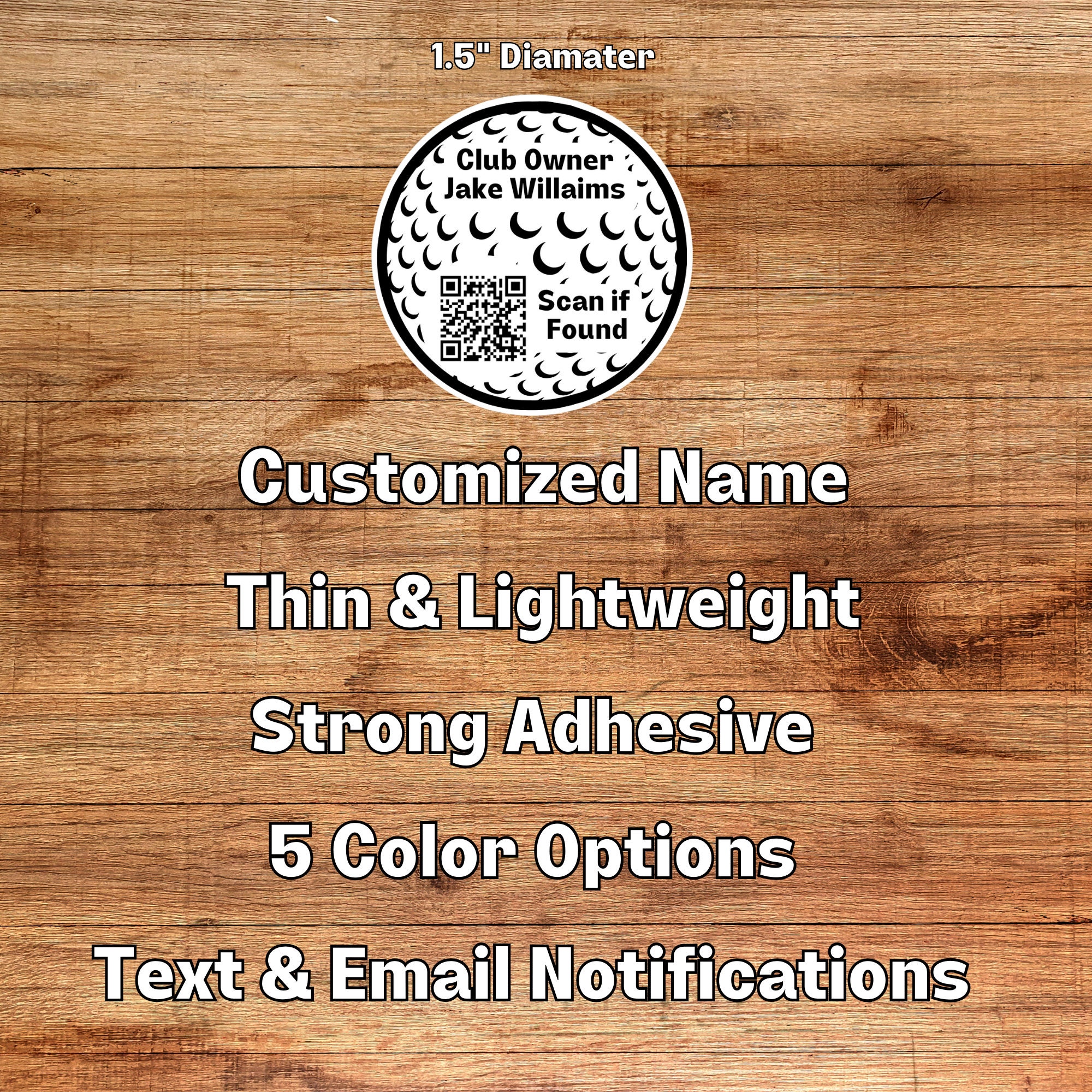 Smart Golf Club Name Tags Customized Etsy