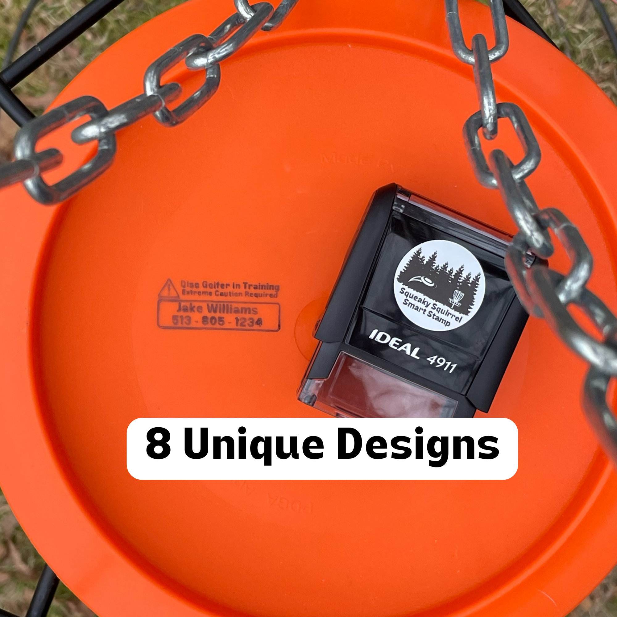 Disc Golf Custom Name Stamp