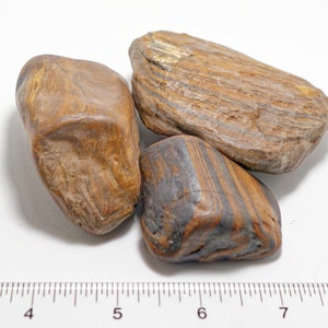 3 Medium/Large Banded Irons - Genesis Stone - Wyoming Banded Iron - BIF - Seer Stone - Banded Iron - Tiger Iron - 1lb4oz/568g