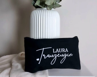 Personalized cosmetic bag with name | with initials | gift maid of honor | make-up bag | birthday gift girlfriend | cosmetics