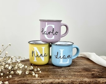 Cup personalized | Enamel look | espresso cup | 125ml | Cup with name | Mug ceramic | Gift idea | birthday | Children's cup