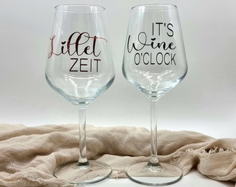 Weinglas personalisiert mit Namen als Geschenkidee für Hochzeit, Patentante, Einweihungsparty, Oma, Mama, Papa, Kind, Weinglas mit Spruch