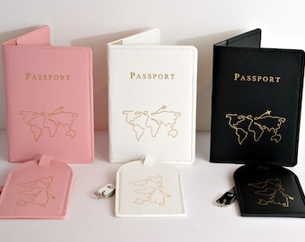 Passport Cover + Luggage Tag | Passport cover | Wanderlust | Travel | campers | van life | world trip | gift | wedding gift | passport