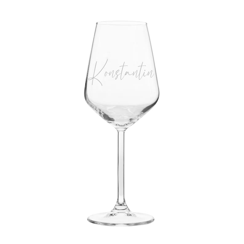 Personalisiertes Weinglas mit Namen Glas mit Wunschtext Geschenkidee JGA Hochzeit Geburtstag Muttertag Weihnachten Feier Prata