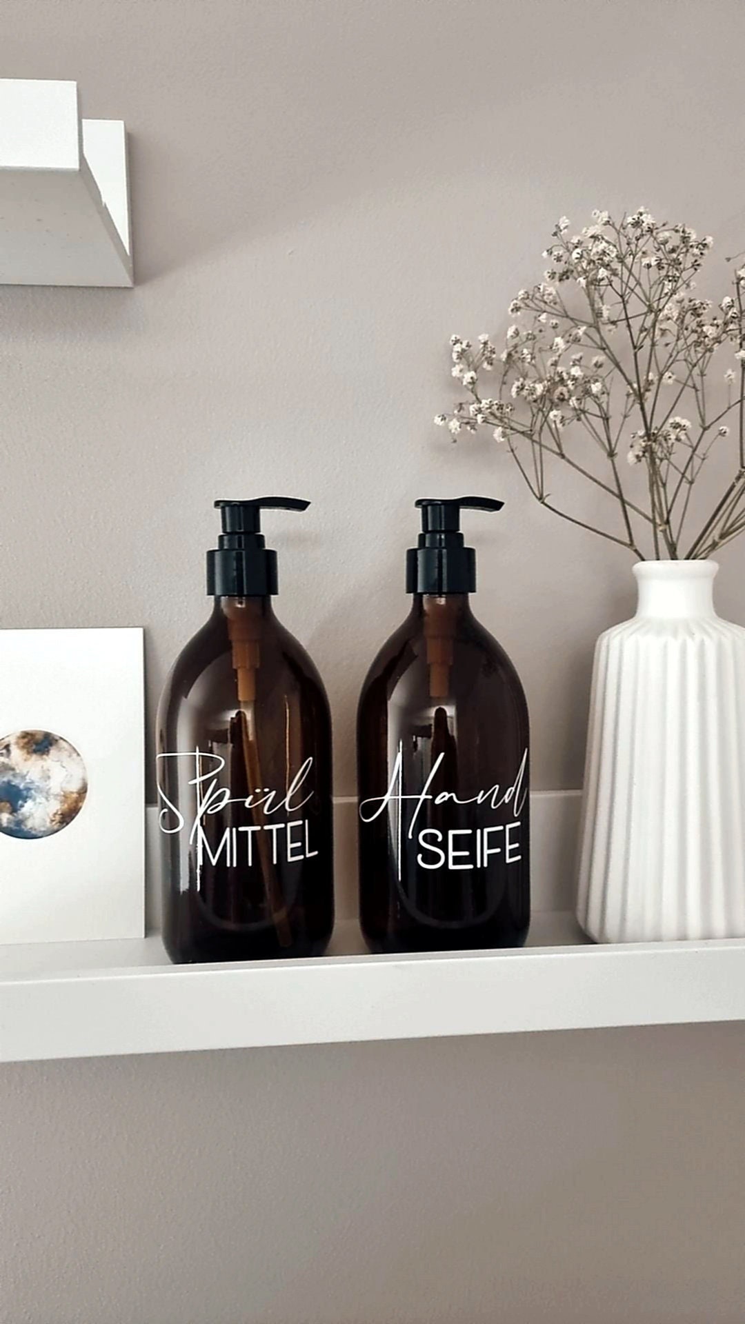 Soap Dispenser Personalized Glass Bottles Dishwashing Liquid Hand Soap ...