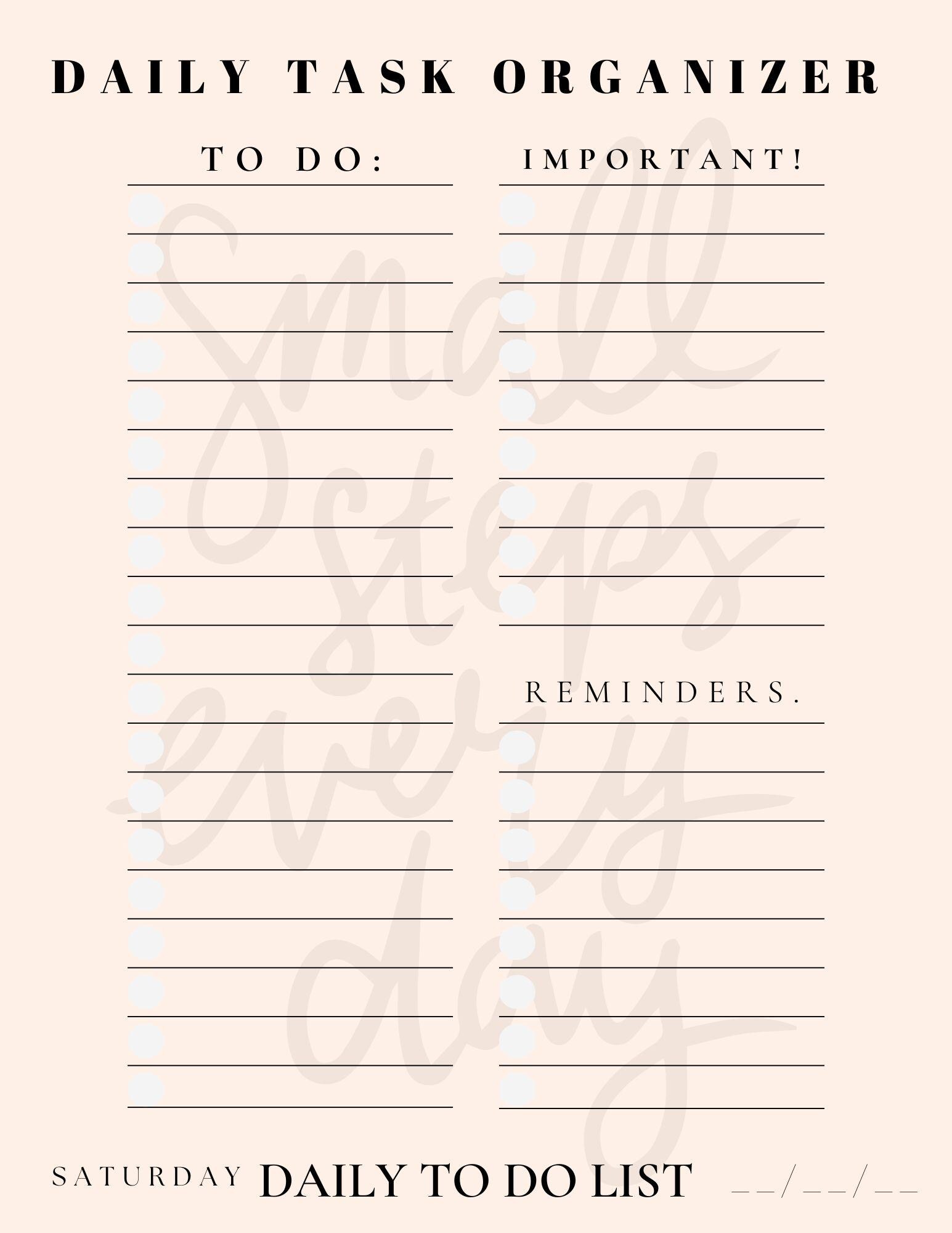 Digital Weekly to Do List [ Printable ] - Etsy