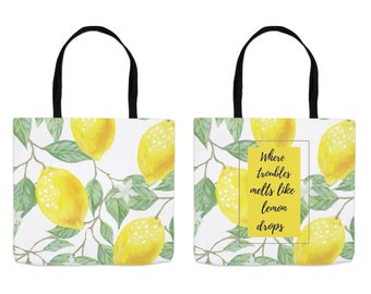 Tote Bag 13x13 met mijn eigen art print erop. Aanpasbaar aan elke gewenste zin of naam.