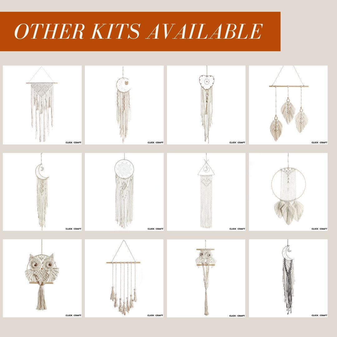 Craft Macrame Kit Wall Hanging DIY Kit Including Video Etsy
