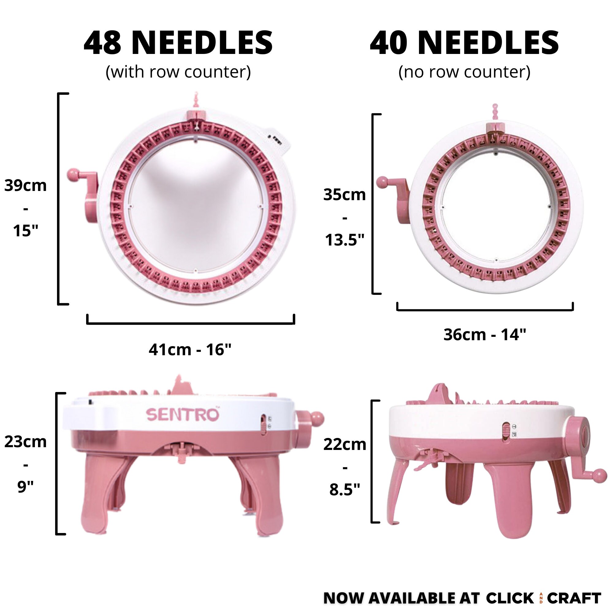 Craft Kit Knitting Machine 48/40-needle Knitting Machine Kit, Video  Tutorial With Patterns & Selection of 38 Cotton Yarns Free Shipping 