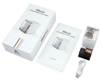 Portable Mobile Printer For Craft Projects | PrinCube MBrush | All Surface DIY Printer Including Colour Cartridges - Free Shipping