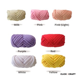 Craft Kit Chunky Yarn Learn Arm Knitting with our Blanket DIY Kit including Video Tutorial Choice of 14 Tube Yarn Colours image 7