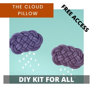 Craft Kit Chunky Yarn Learn Arm Knitting with our Pillow DIY Kit including Tutorial Video & Range of 14 Tube Yarn Colours Free Shipping image 5