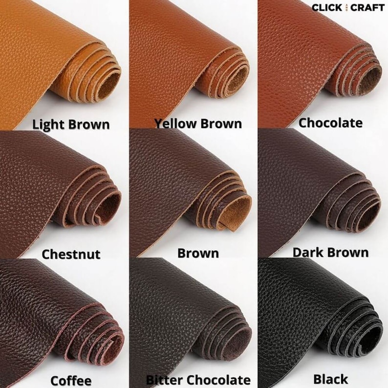 Cowhide Leather Sheet High Quality Litchi Grain Leather Sheets Craft