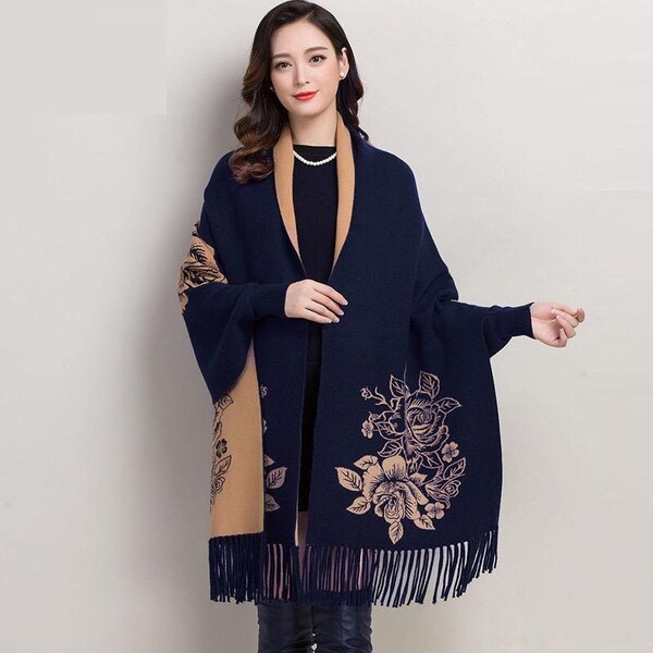 lightweight poncho shawl