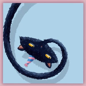 Carte d'anniversaire de chat