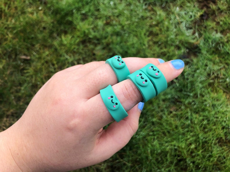 Cute Clay Frog Ring | Etsy