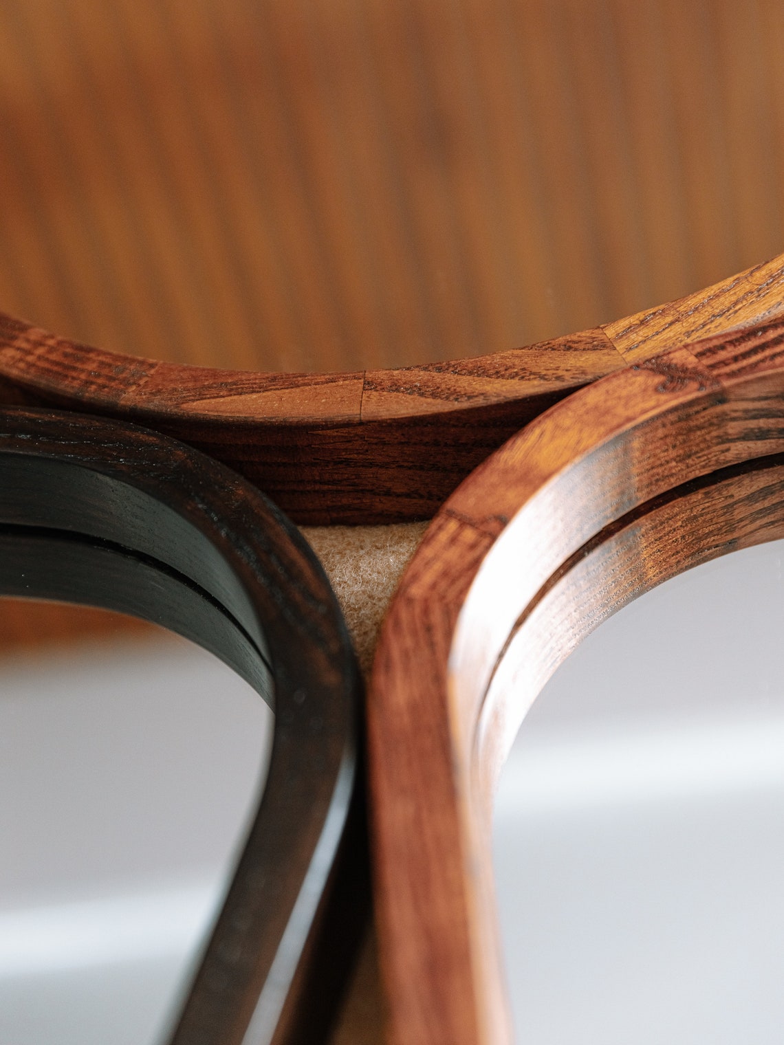 Geometric mirror in a wood framed mirror style.Asymmetrical | Etsy