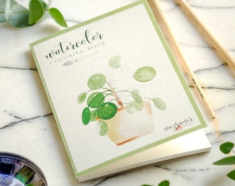 Naz Saner Draws - Watercolor Coloring Book, Fruits