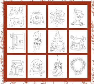 Livre De Coloriage Aquarelle Noël - Cahier Avec Instructions Pas à Pas, Papier Qualité - Activité Relaxante Pour Adultes Et Débutants