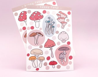 Happy Mushroom Sticker Sheet