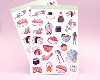Japanese Food Sticker Etsy