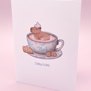 カピバラ カピチーノコーヒー ジェネリックグリーティングカード